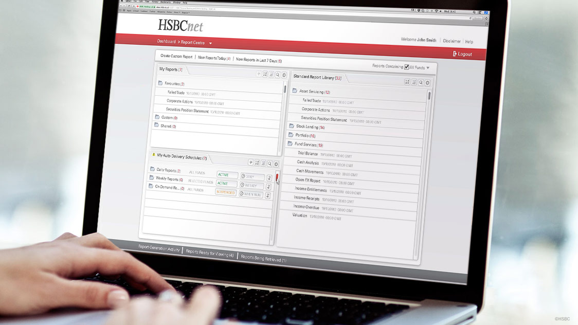 HSBCnet Report Centre